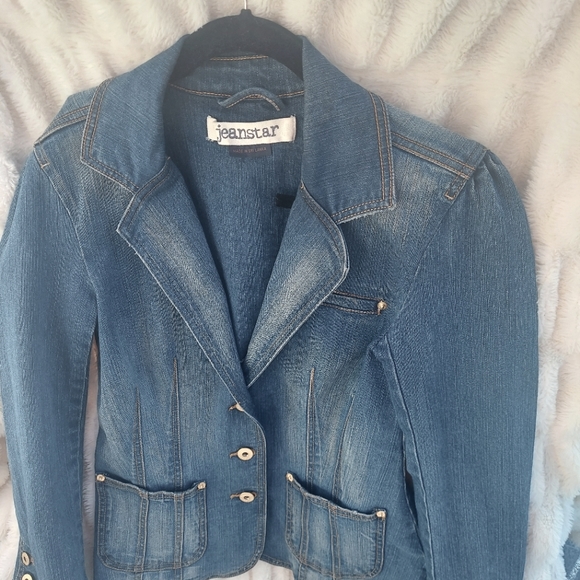 Jeanstar Vintage Distressed Jean Jacket - Picture 1 of 6